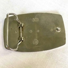 Bremco Silver Tone & Enamel Belt Buckle