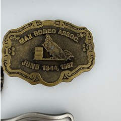 Vintage North Dakota Belt Buckle 3PC Lot
