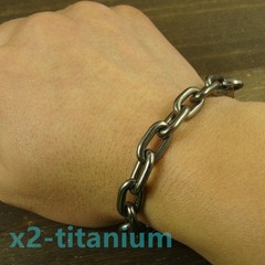 Heavy duty Titanium anti lost Key chain ring bracelet snap hook carabiner XH894