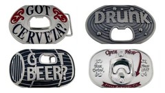Big Bottle Opener Belt Buckle Men Women Halloween Tattoo Skull Western Rodeo