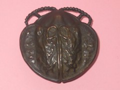 Hand Made Beetle Belt Buckle In Bronze ~ Signed BARNHILL ~ Fits 1 1/2&Prime; Belt