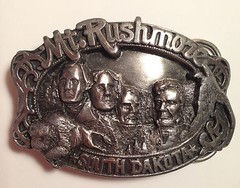 NEVER WORN 1985 Siskiyou Williams MT Rushmore South Dakota Belt Buckle LE
