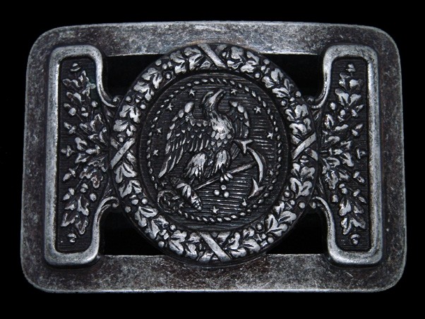 TD13104 REALLY COOL **BALD EAGLE W/ SHIP&rsquo;S ANCHOR** UNKNOWN INSIGNIA BELT BUCKLE