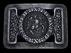 TD13104 REALLY COOL **BALD EAGLE W/ SHIP&rsquo;S ANCHOR** UNKNOWN INSIGNIA BELT BUCKLE