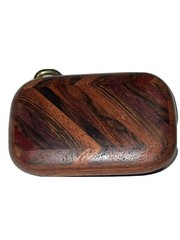 Vintage Wood and Brass Belt Buckle