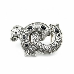 Emblem King Queen Silver Belt Buckle Interchangeable Buckle