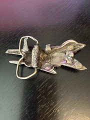 Vintage Collectible F-15 Eagle Fighter Airplane Bergamot 1980 Belt Buckle