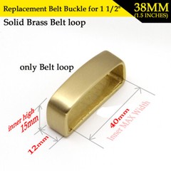 loop+Single Prong Replacement Roller Belt Buckle Classical Tongue Pin fit 1-1/2&Prime;