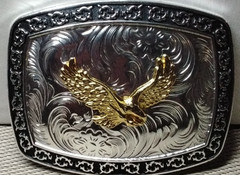EAGLE HEAD Western Cowboy Belt Buckle Hebilla Vaquera