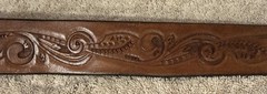 EAGLE BUCKLE PATRIOTIC BI-CENTENNIAL 1776-1976 200TH ANNIVERSARY ON LEATHER BELT