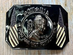POW MIA You Are Not Forgotten Flag Army Patriots Belt Buckle New Condition