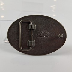 Vintage Oden ~ Brass Tone « Brian » Personalized Belt Buckle – Oval Retro Style