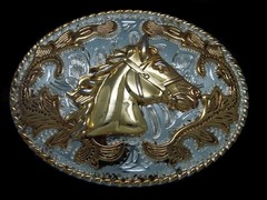 TH05101 REALLY NICE **HORSE** WESTERN & COWBOY BELT BUCKLE