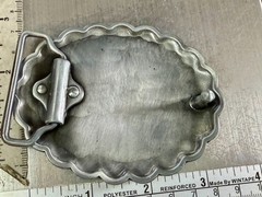 End of the Trail Native American Indian Saga Enameled Silver Color Belt Buckle