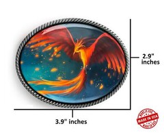 Phoenix Rising Belt Buckle – Greek Mythology Handmade Quality Buckle – 631