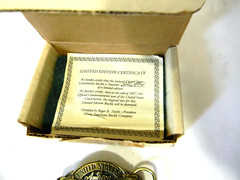United States Patriot Bicentennial Buckle Constitution Eagles Flag 1787-1987 LE