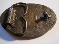 1980 WSHO AM-800 RADIO STATION BELT BUCKLE – HEAVY – GW-13