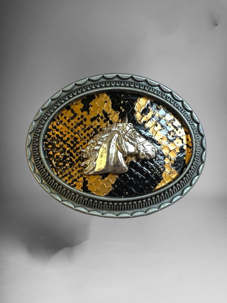 Horse Western Cowboy Belt Buckle Hebilla Vaquera Rodeo Con Caballo