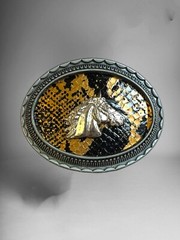 Horse Western Cowboy Belt Buckle Hebilla Vaquera Rodeo Con Caballo