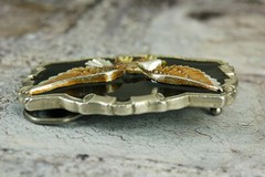 Flying Eagle western belt buckle vintage 1983 Great American Buckle Co.