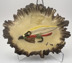 Sculpture Elk Horn Belt Buckle Handmade Idaho Native American Feather Hook Sign