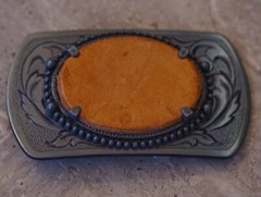 BELT BUCKLE Stone Holder Southwestern Cowboy High Quality Made in USA