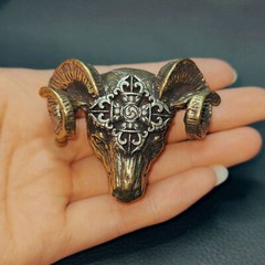 Brass Casting Casting Goat Head Belt Buckle, Personalised Men&rsquo;s belt buckle