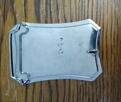 Vintage Rockmount Denver Nickel Plated Western Buckle Flashy Cowboy Rodeo Style