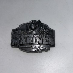 United States Marines Belt Buckle SISKIYOU Pewter Made USA 1987