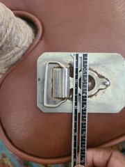 Vintage Western Saddle 3 Dimensional on Floral Silver Tone Belt Buckle USA