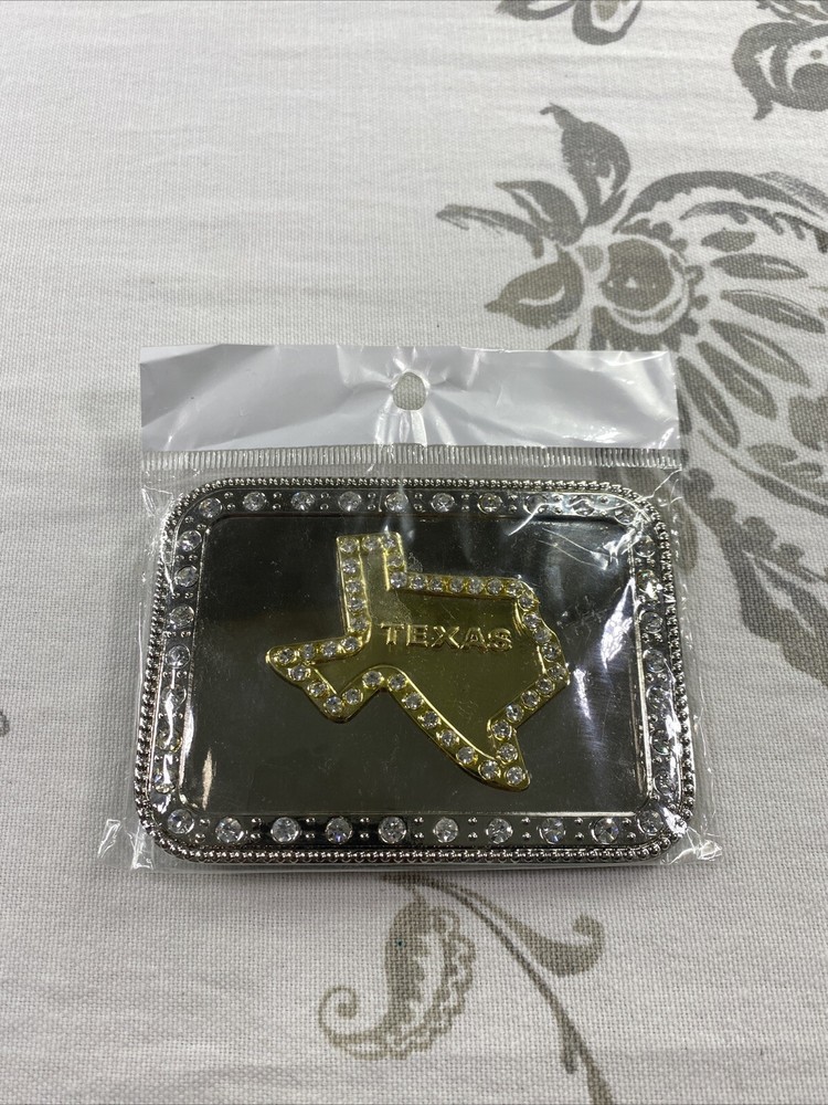 TX Lone Star Belt Buckle Western Rodeo Silver Metal Men Women New