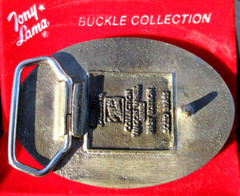 TONY LAMA Prairie Schooner Wheel Series Belt Buckle FIRST Edition Limited #990