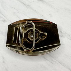 Silver and Gold Tone Western Belt Buckle