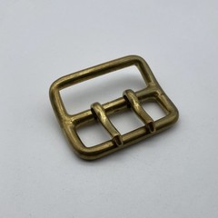 Copper Double Prong Buckle 45mm Leather Belt Fastener Bag Luggage Fasten Buckle