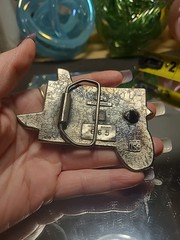1970s Sci-Fi Weird Motorcycle-Plane Pilot MM Limited Vintage Belt Buckle