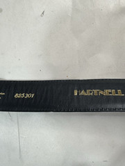 Vintage Large Silver Alligator Buckle and Black Alligator Belt Size S Small