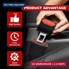 2-Pack Silicone Safety Belt Buckle Holder & Booster | Non-Slip Buckle Fixer for