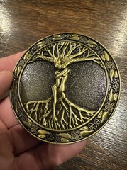 Tree of Life Belt Buckle Collector Christian Catholic Patriot Patina Collector