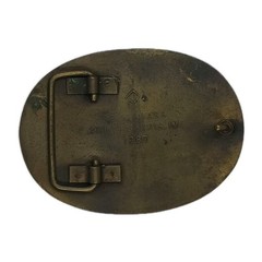 Buckle: Vintage 1987 Marlboro. Longhorn & Star Design. Solid Brass
