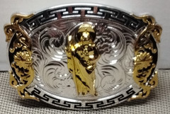 san judas Western Cowboy Belt Buckle Hebilla Vaquera