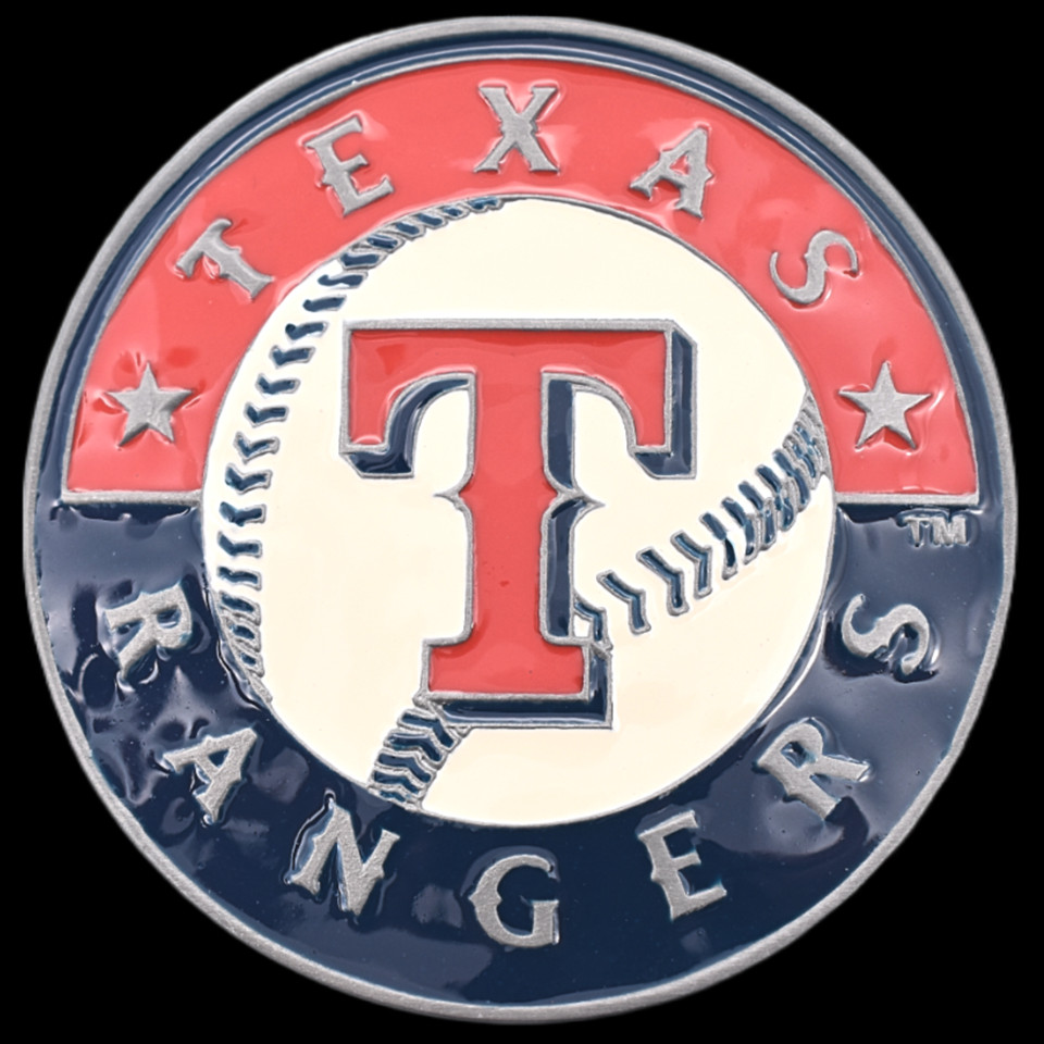 Texas Rangers MLB Major League Baseball Team Belt Buckle (New Old Stock)