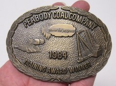 PEABODY COAL COMPANY – Training Award Winner – BELT BUCKLE – #2416