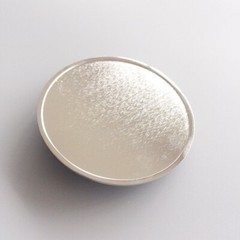 Bright Silver Round Blank Custom Belt Buckle