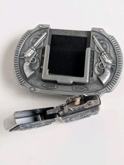 Zorro Brass Tiger Lighter Belt Buckle Western Revolvers Handcuffs New