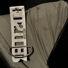 HUSTLER Block Letter Word Statement Cutout Silver Color Belt Buckle