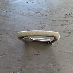 Single Prong Belt Buckle Mens Silver 1.5 Square Roller Replacement Casual Retro