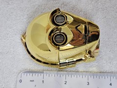 VTG 1996 Star Wars C-3PO Gold Tone Metal Belt Buckle Lucasfilm Punch Rebel