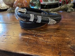 Alexander Kalifano James Reid Style Sterling Silver Belt Buckle 34-37-1.25-75🦬✅