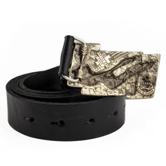 Sculptural german silver belt buckle « Free bird », german silver buckle Hawk