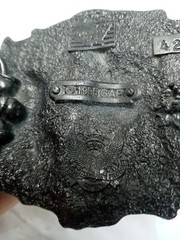 Vtg. Great American Products Pewter 3 Wolves Belt Buckle. Intricate. Heavy